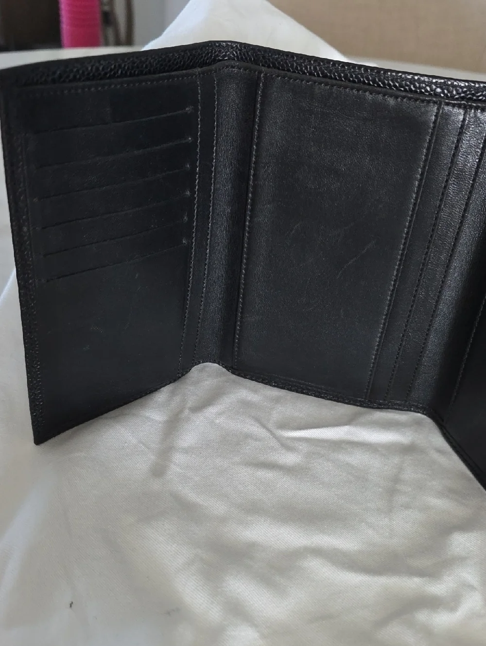 CHANEL Black Quilted Caviar Leather Card Case Wallet - Picture 4 of 11